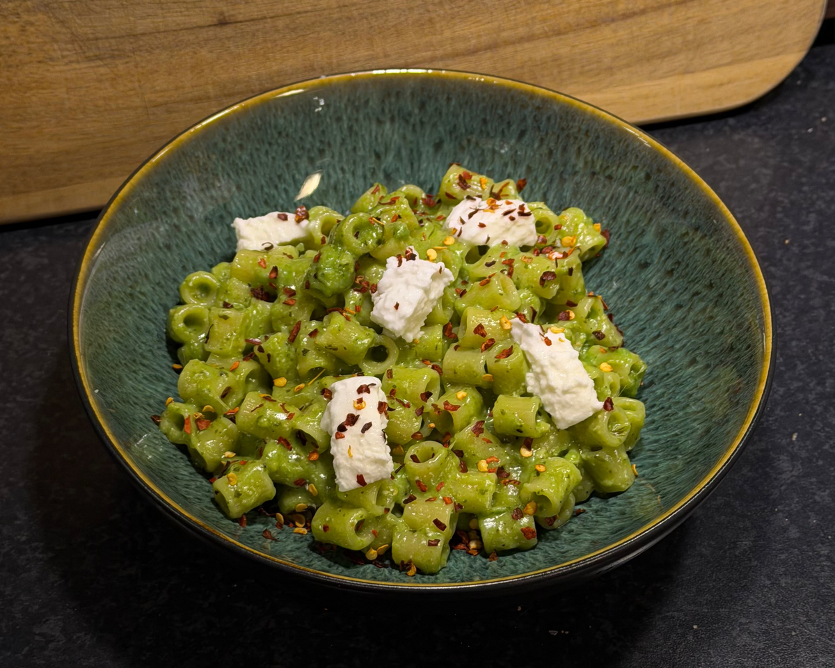Kremet Pasta med Pesto