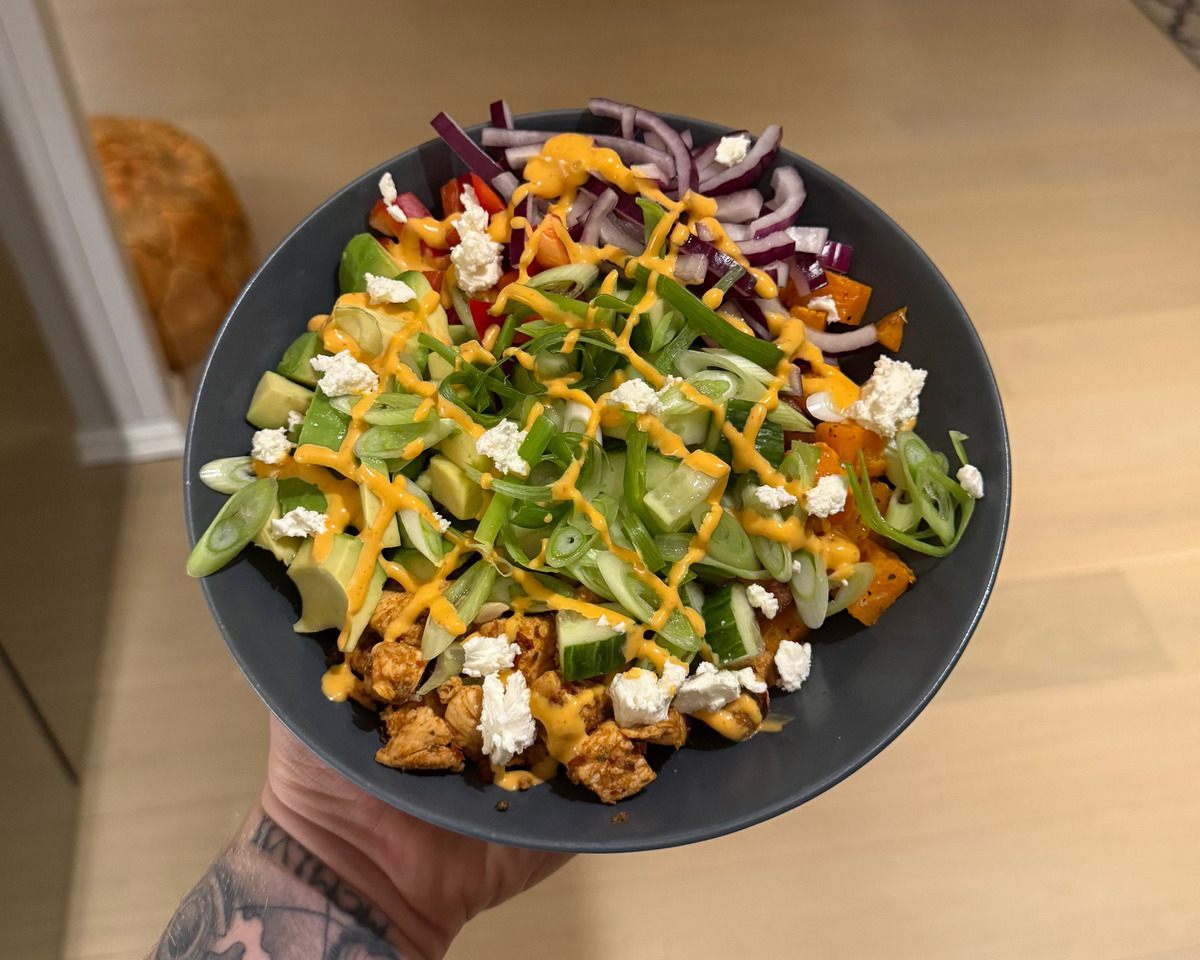 Kylling Bowl med Søtpotet