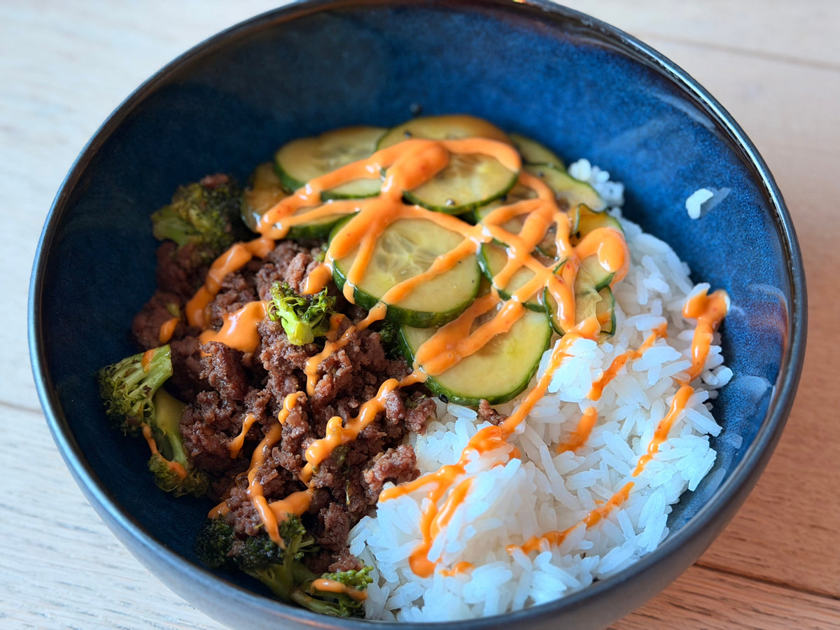 Sticky Soy Beef Bowl