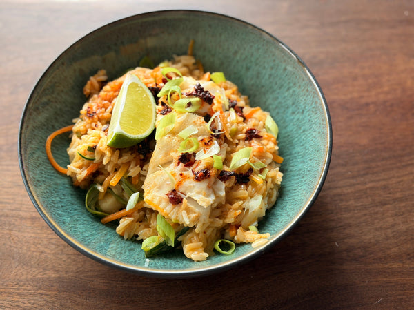 Thai-inspirert Kokoskarri med Torsk