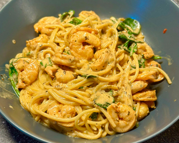 Kremet Spaghetti med Scampi