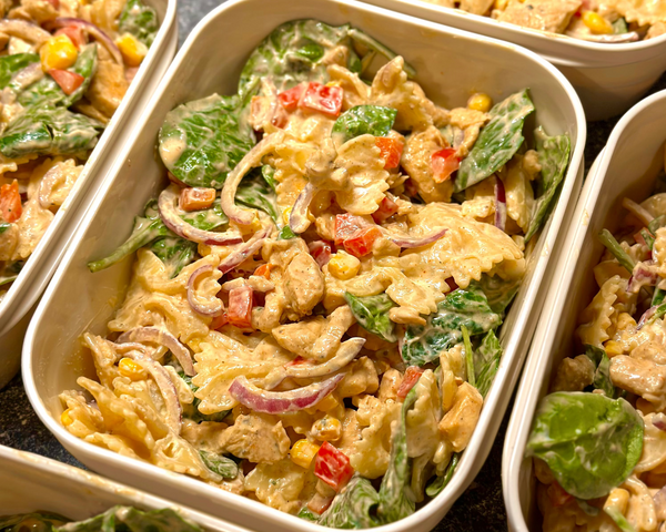 Kremet Pastasalat med Fajitakylling